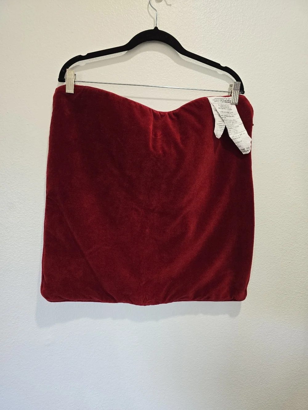 Ralph Lauren Home Velvet Throw Pillow Cover in Deep Red